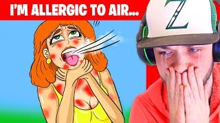 Im ALLERGIC TO AIR and THIS is how I survive True Story Animation [upl. by Aluino578]