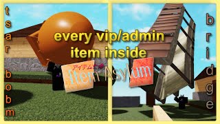 every ROBLOX item asylum VIPadmin items [upl. by Fennell]