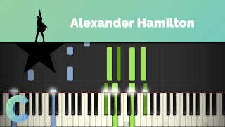 Hamilton  Alexander Hamilton Piano Tutorial [upl. by Gaither]