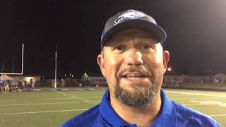 Oakridge coach Cary Harger likes win over Whitehall dislikes the mosquitos [upl. by Oinotnas]