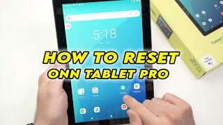 Onn Tablet Pro How to Factory Reset [upl. by Luapleahcim]