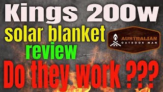 Kings 200w solar blanket review [upl. by Yrrag]