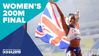 Womens 200m Final  World Athletics Championships Doha 2019 [upl. by Mariellen]