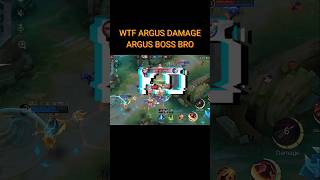 WTF ARGUS DAMAGE‼️ARGUS BOSS BRO ARGUS Shorts MLBB mobilelegends [upl. by Lucky]