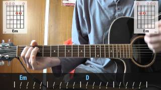 David Bowie  China Girl  acoustic guitar lesson [upl. by Aihsital383]