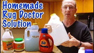 Homemade Carpet Cleaner Rug Doctor Copycat Solution from Dollar Store [upl. by Ewen]