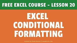 Excel Conditional Formatting Overview  Advanced Examples [upl. by Dier]