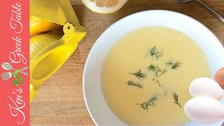 Avgolemono Soup  Easy Greek Avgolemono Soup Recipe [upl. by Viviana]