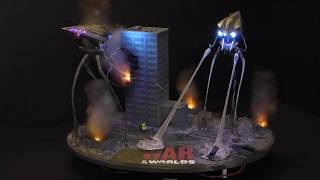 2005 Tripod Attack diorama Completed by Stan Koziol [upl. by Isdnyl]