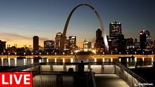 St Louis Skyline  St Louis Arch Live Cam  Enter the Gateway  Earthcam [upl. by Sheri496]