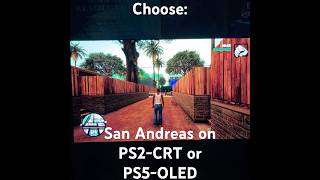 Choose San Andreas on PS2CRT or PS5OLED gta gtasanandreas gtathetrilogythedefinitiveedition [upl. by Mikes777]