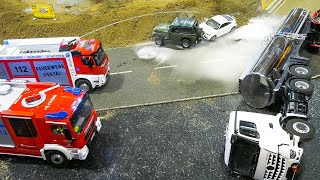 RC FIRE TRUCKS RC FIRE RESCUE OPERATION RC TRUCK CRASH FASZINATION MODELLBAU 2024 FRIEDRICHSHAFEN [upl. by Latonia]