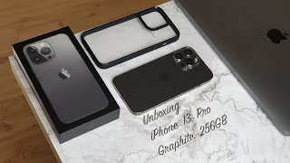 🍎📱Unboxing iPhone 13 Pro Graphite 256GB  Accessories [upl. by Elocyn]