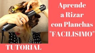 Como Rizar El pelo Con Plancha Pelo Corto💖How to Curl Your Hair💖 [upl. by Marlette]