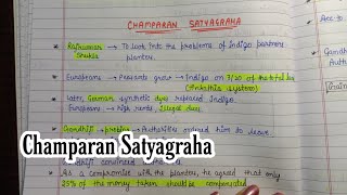 Champaran Satyagraha 1917 Handwritten Notes National Movement  Modern India  An Aspirant [upl. by Rekoob194]