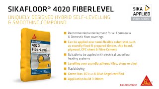 Sika Applied Series  Sikafloor 4020 FiberLevel [upl. by Delmer]