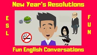 New Years  Resolutions  ESL Lessons [upl. by Thorn]