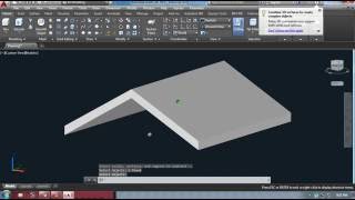 Creating Gable roof in autocad [upl. by Erusaert]