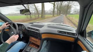 BMW E23 745i Turbo  Driving Video  1981 Blechnase Polaris Silver  Oldenzaal Classics [upl. by Thgiwed]