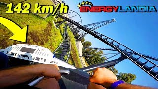 ENERGYLANDIA HYPERION MEGA COASTER TEST  PIERWSZY WAGONIK  admiros [upl. by Llenrev330]