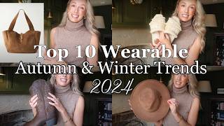 10 WEARABLE TRENDS FOR AUTUMN WINTER 2024  OUTFIT IDEAS 🤎 [upl. by Cary]