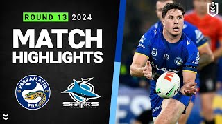 NRL 2024  Eels v Sharks  Match Highlights [upl. by Joanie]