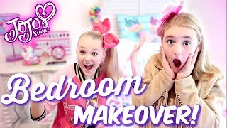 JoJo Siwa Dream Bedroom Makeover  Birthday Surprise [upl. by Nagaek]