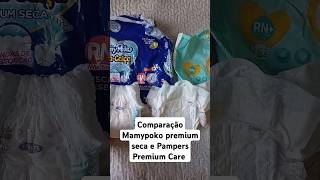 Comparando mamypoko premium seca X Pampers Premium Care tamanho RN [upl. by Annabela]