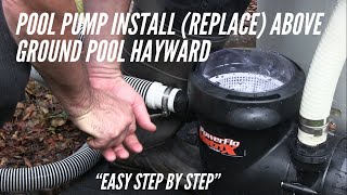 Pool Pump Install Replace Hayward Power Flo Matrix Above Ground Pool Pump [upl. by Bazluke676]