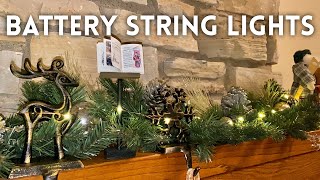 Battery Operated LED String Lights Review [upl. by Nylodnarb]