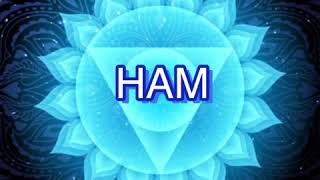 Vishuddhi Chakra  HAM  Throat Energy Centre Mantra Chanting [upl. by Dich823]