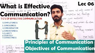 06 Effective Communication  7Cs of Communication  BBA MBA Bcom [upl. by Yraunaj244]