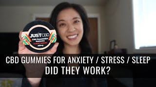 JUSTCBD GUMMIES REVIEW FOR ANXIETY  STRESS  SLEEP [upl. by Ciapas]