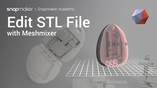 Customize STL Model with FREE Meshmixer Software Snapmaker Academy [upl. by Worra838]