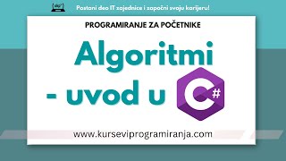 Programiranje za početnike  Uvod u C programski jezik  Lekcija 1  Algoritmi [upl. by Placeeda]