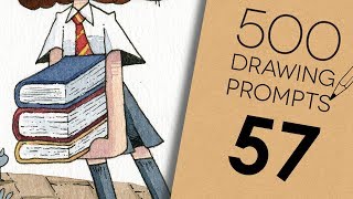 500 Prompts 57  FORCED TO DRAW FAN ART [upl. by Airb]