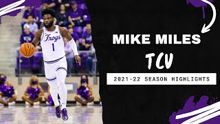 Mike Miles 202122 TCU Horned Frogs Highlights [upl. by Ludewig]