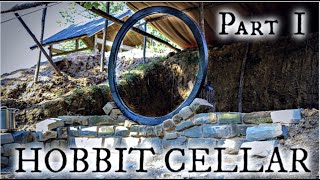 Building a Hobbit style root cellar with stone Part I [upl. by Adirehs263]