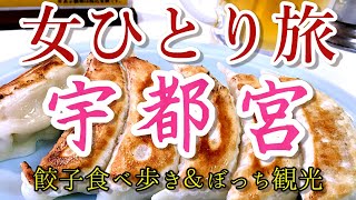 【孤独な女ひとり旅】宇都宮餃子 食べ歩きの旅【観光・グルメ・旅行動画】 [upl. by Adnuhsar]