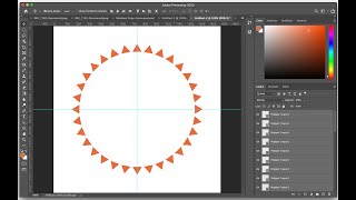 How to rotate an object or layer around a circle in Photoshop [upl. by Eppes]