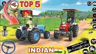 New Tractor Games 2024  High Graphics Tractor games  Top 5 Tractor Games [upl. by Fairleigh201]