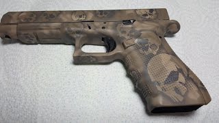 DURACOAT GLOCK 9  custom paint  airbrush  camo [upl. by Niatsirhc]