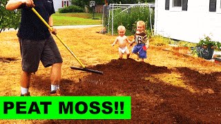 Top Dressing your Grass Seed with Peat Moss [upl. by Perce]