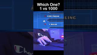 The Hardest 1 VS 1000 Choices In Geometry Dash shorts [upl. by Loriner430]