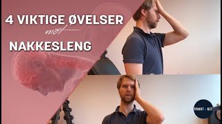 4 Øvelser for deg med Nakkesleng  Whiplash ISOMETRISK TRENING [upl. by Arvie353]