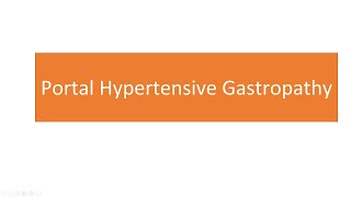 Portal Hypertensive Gastropathy [upl. by Yllom]