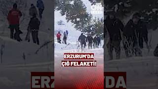 Erzurum Palandökende Çığ Düştü 1 Ölü [upl. by Ardin]