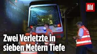 Unfall in Hamburg UBahn prallt gegen ein Hindernis [upl. by Ree569]