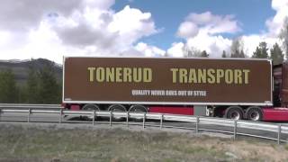 norwegian Thermoliner Tonerud Scania vs Hagens Volvo FH04 [upl. by Ertsevlis]