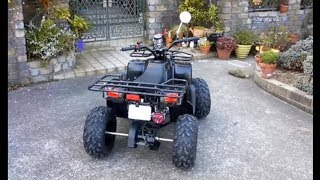 【四輪バギー】China QUAD 50cc ATV test run 「中華バギーの試走」 [upl. by Igig543]